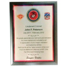 Military Full Color Plaque